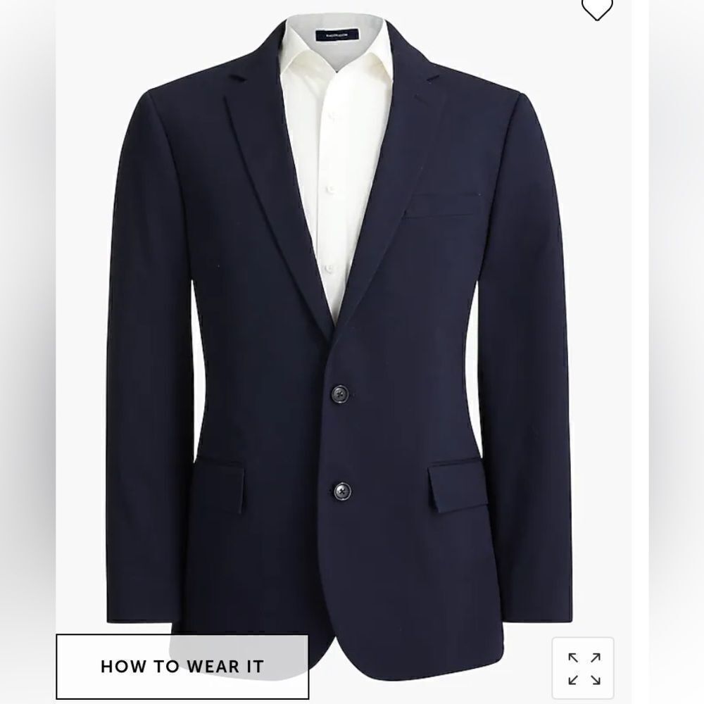 J. Crew Factory Stretch suit jacket in flex chino